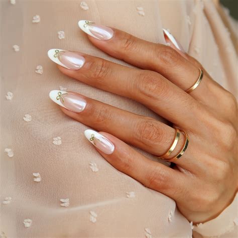 white tip long nails|white tip nails with chrome.